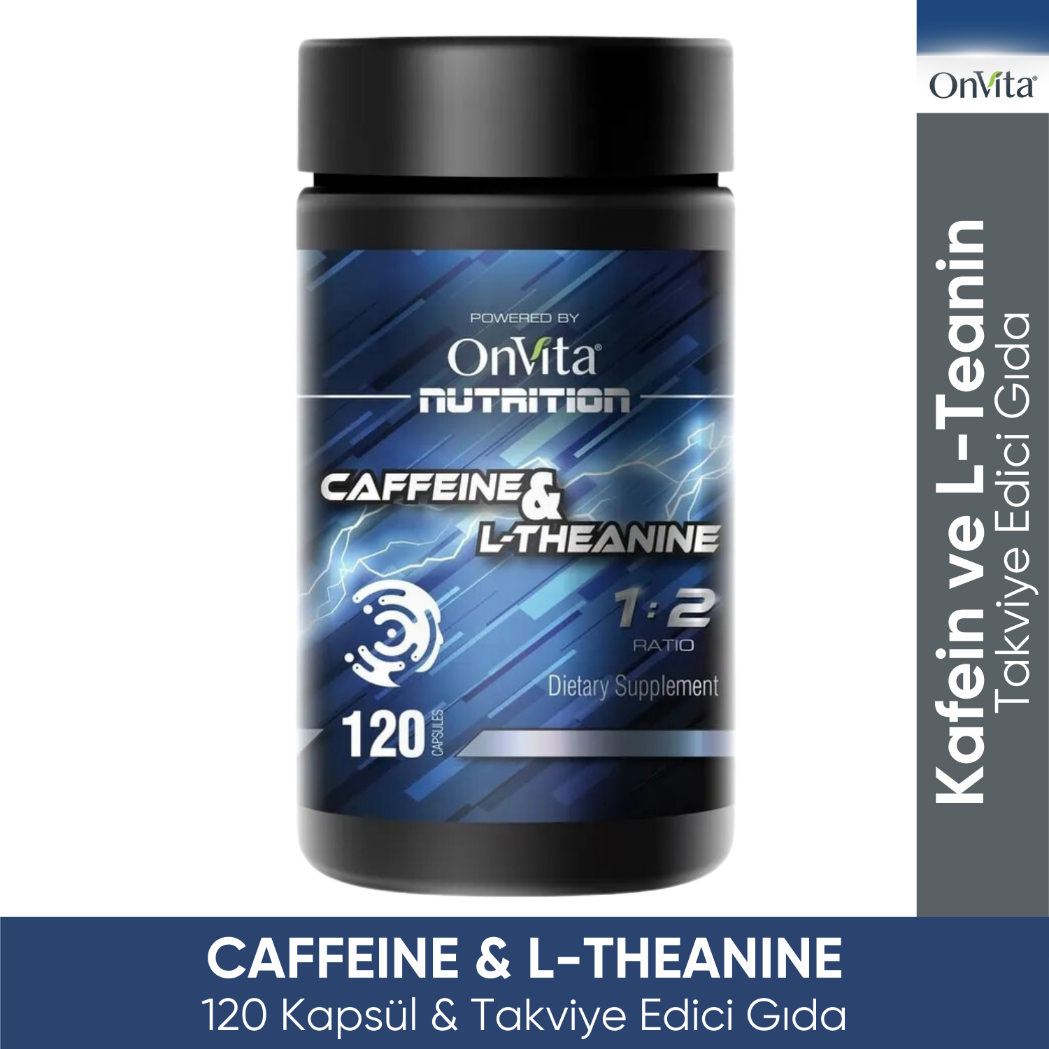 Onvita Nutrition Caffeine & L-Theanine Aminoasit 120 Kapsül