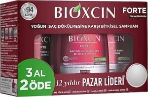 Bioxcin Forte Yoğun Saç Dökülmesine Karşı Bitkisel Şampuan 300 ml - 3 Al 2 Öde (Özel Fiyat Etiketli)