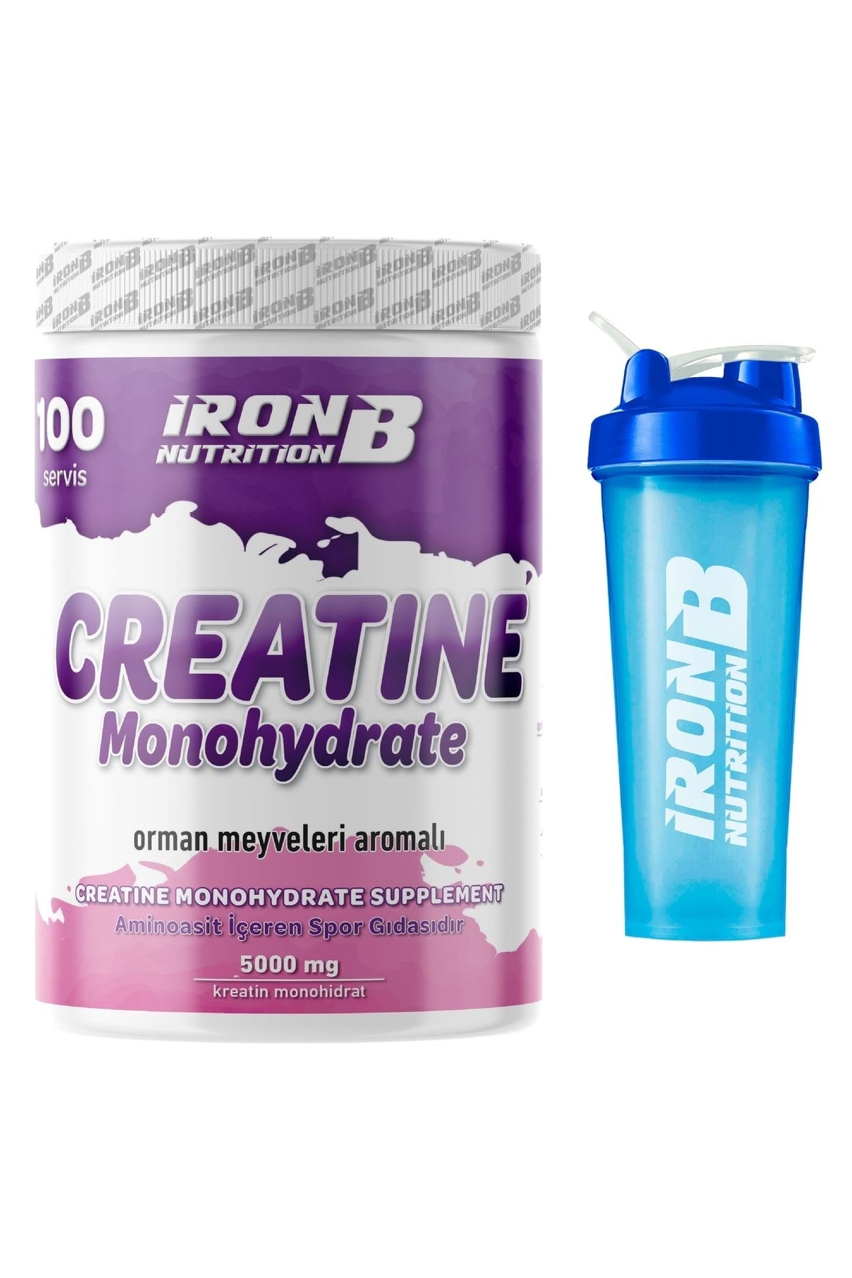 Ironb Nutrition Kreatin Monohidrat Orman Meyveleri 600 gr
