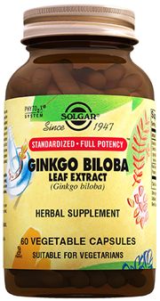 Solgar Ginkgo Biloba Leaf Extract 60 Bitkisel Kapsül