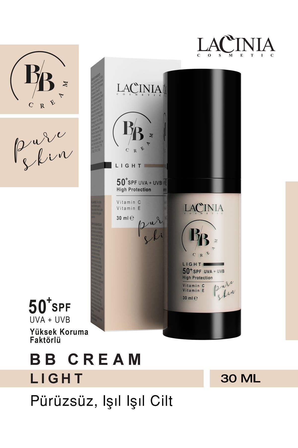 Lacinia BB Cream Light SPF50 30 ml