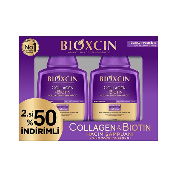 Bioxcin Collagen & Biotin Şampuan 300 ml - İkincisi %50 İndirimli