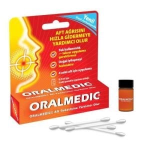 Oralmedic Aft Tedavisi 4 Adet Çubuklu Aplikatör