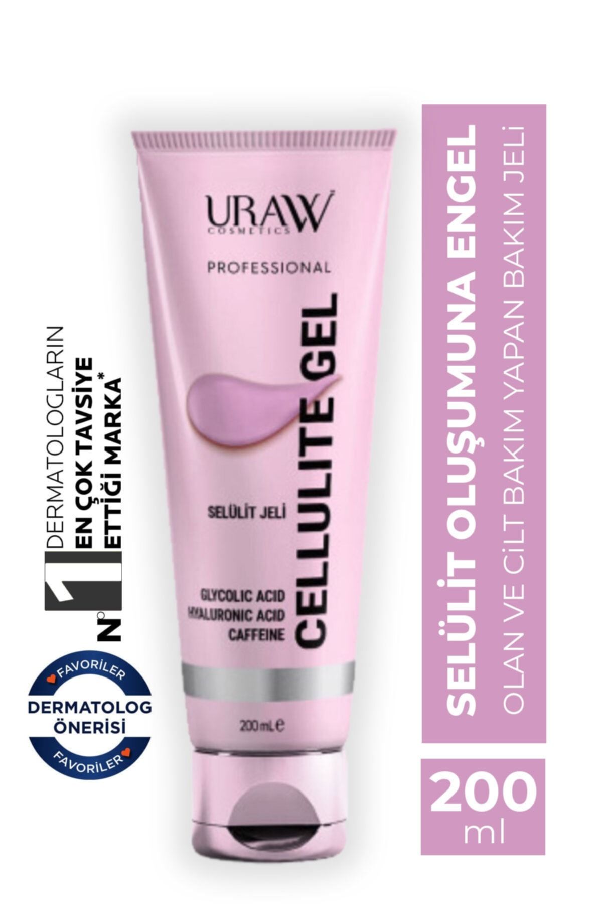 Uraw Cosmetics Selülit Jeli 200 ml + Çatlak Kremi 100 ml