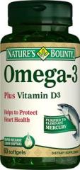 Nature'S Bounty Omega 3 Plus Vitamin D3 60 Softjel Kapsül