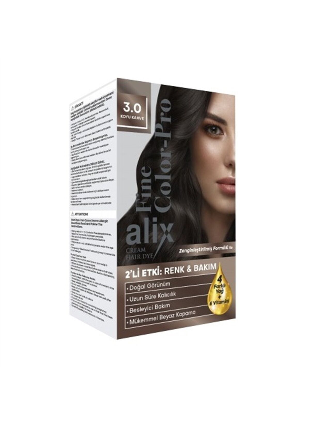 Alix Kit Saç Boyası 3.0 50 ml