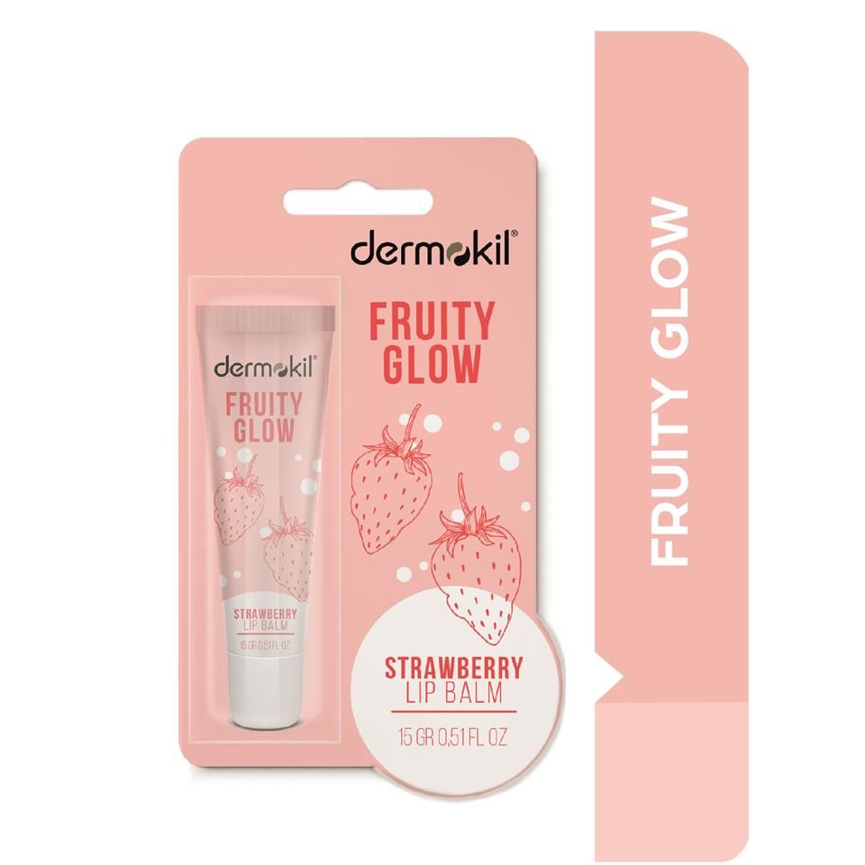 Dermokil Fruity Glow Çilek Lip Balm 15 ml