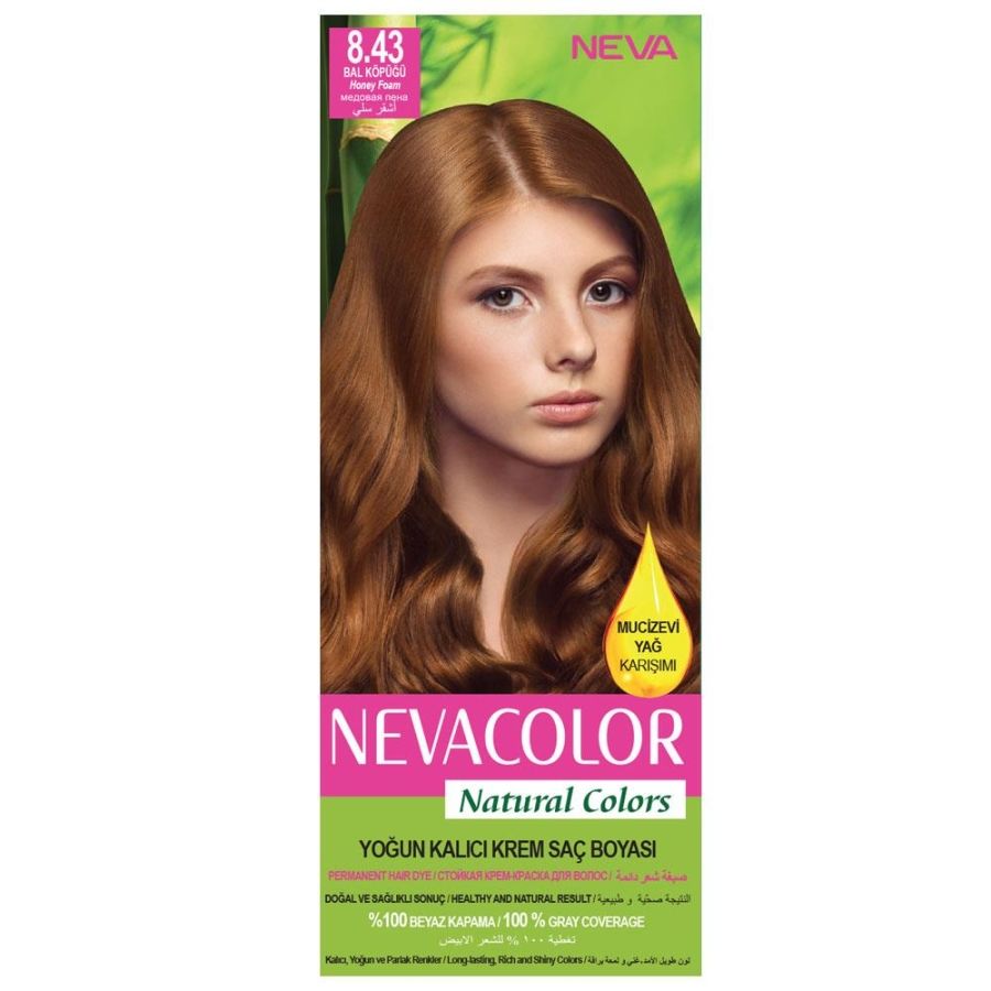 Neva Color Saç Boyası Seti 8-43 Bal Köpüğü