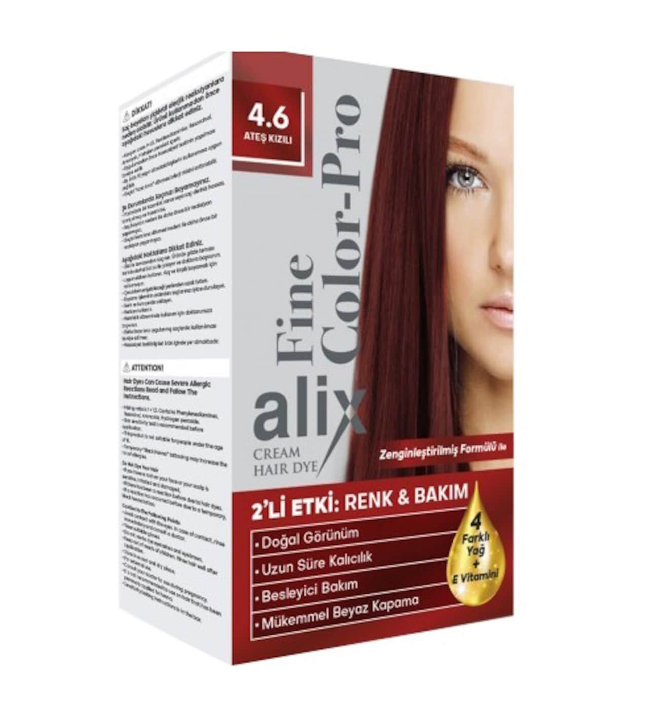Alix Kit Saç Boyası 4.6 50 ml