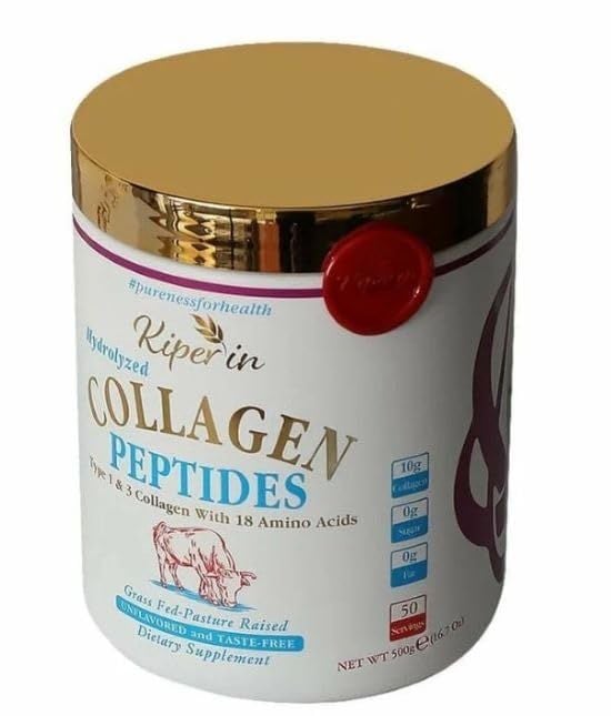 Kiperin Collagen Toz Kolajen Peptitleri İçeren Diyet Takviyesi 500 gr - 6 Adet