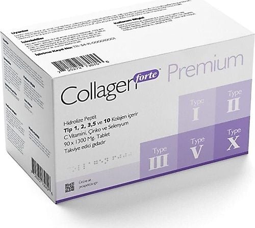 Collagen Forte Premium 1500 mg 90 Tablet - 100 Adet