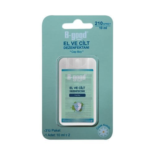 Bgood El Cılt Dezenfektanı Cep 3 Lu 10 Ml