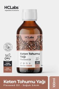 HClabs Keten Tohumu Yağı Soğuk Sıkım 100 ml