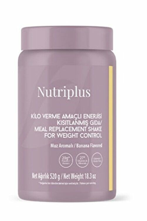 Nutriplus Shake Kilo Verme Amaçlı Enerjisi Kısıtlanmış Gıda Muzlu 540 gr