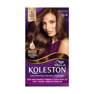 Koleston Kit Saç Boyası 3/4 Koyu Kestane