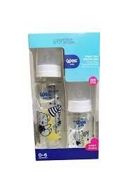 Wee Baby Klasik Cam Biberon Seti Beyaz 250+125 ml