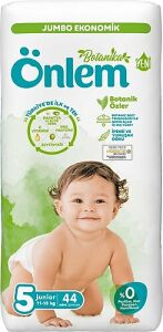 Önlem Botanika Jumbo Paket Yenidoğan Bebek Bezi No: 5 44'lü