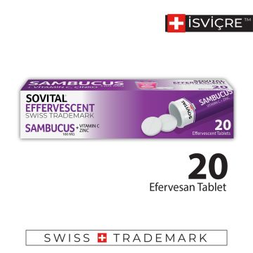 Sovital Sambucus 20 Efervesan Tablet
