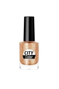 Golden Rose City Color Nail Lacquer Glitter No:107
