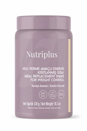 Nutriplus Shake Kilo Verme Amaçlı Enerjisi Kısıtlanmış Gıda Vanilyalı 540 gr