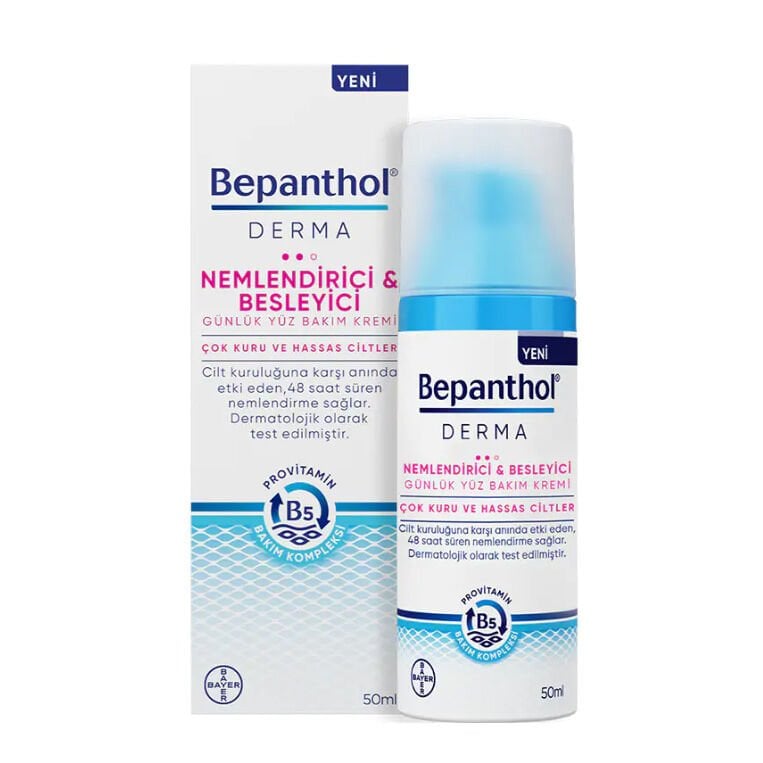 Bepanthol Derma Nemlendirici Besleyici Günlük Yüz Bakım Kremi 50 ml