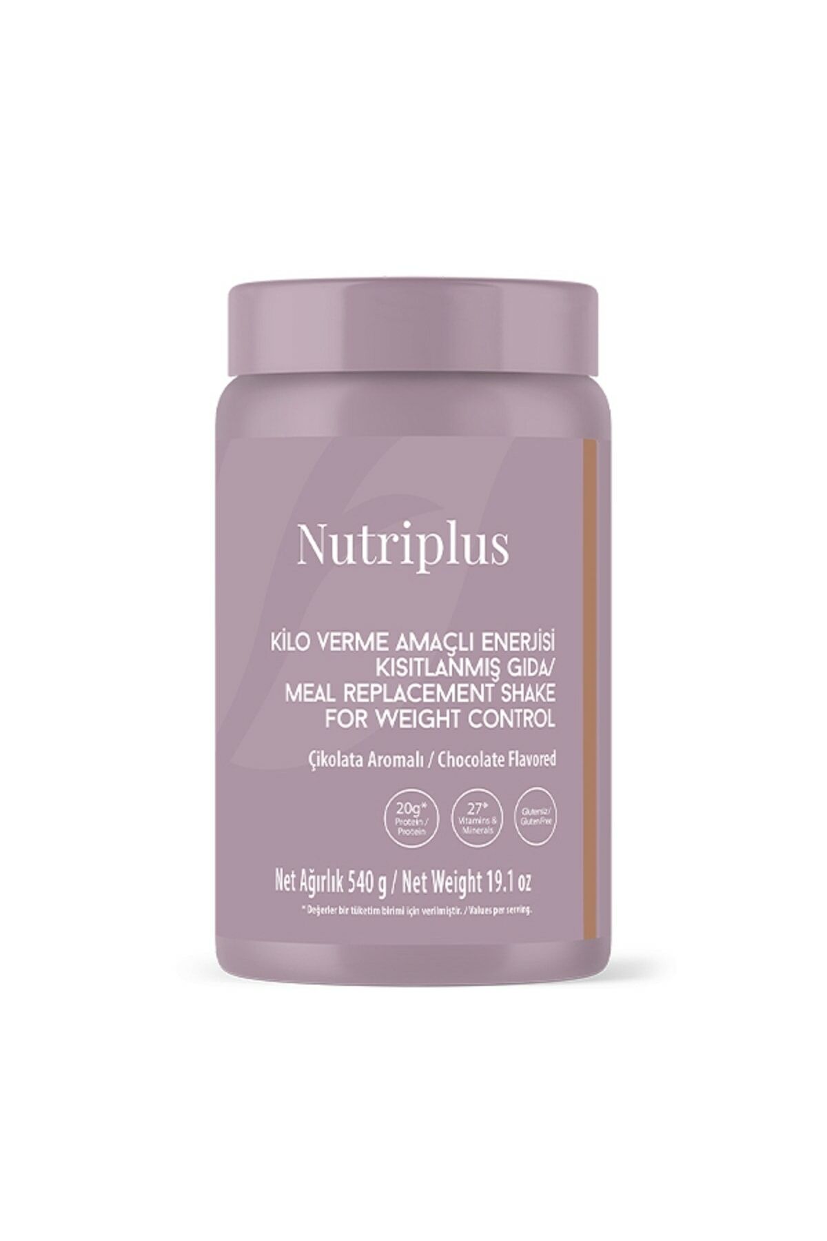 Nutriplus Shake Kilo Verme Amaçlı Enerjisi Kısıtlanmış Gıda Çikolatalı 540 gr