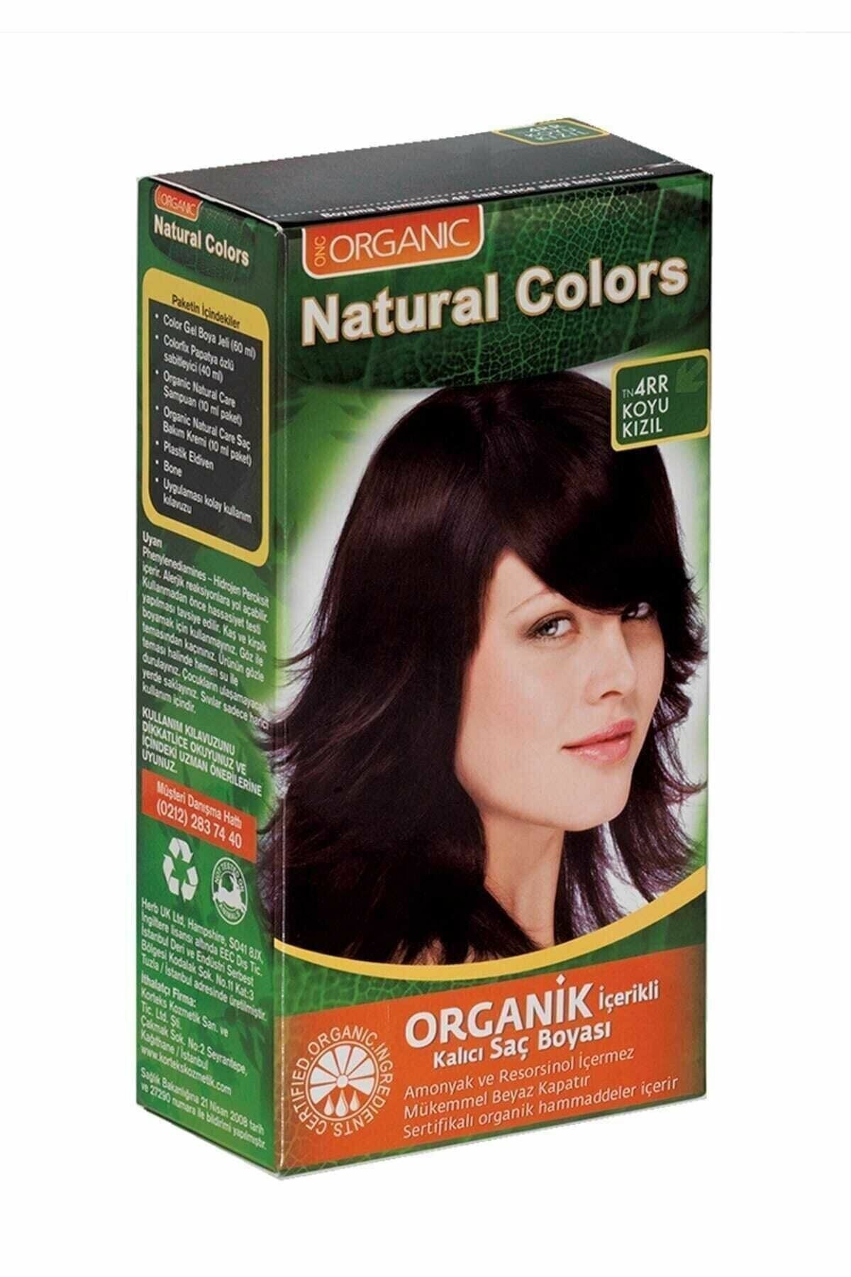 Organic Natural Colors Organik İçerikli Saç Boyası 4Rr Koyu Kızıl