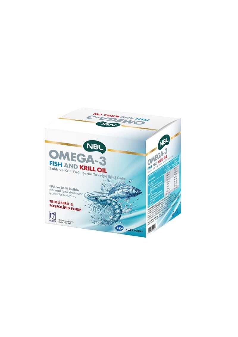 NBL OMEGA 3 FISH&KRILL OIL 100 YUMUSAK KAPSUL