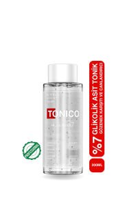 Tonico Canlandırıcı Gözenek Sıkılaştırıcı ve Leke Karşıtı Peeling Etkili Glikolik Asit Tonik 200 ml