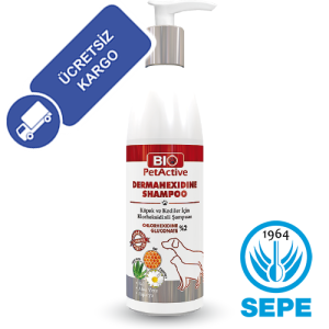 Dermahexidine Shampoo 250 ml Kedi Ve Köpekler İçin Antiseptik Şampuan