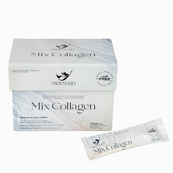 Mermaid Mix Collagen Balık Kolajen Hyaluronik Asit Biotin ve Vitamin Mineral 9 gr x 28 Saşe