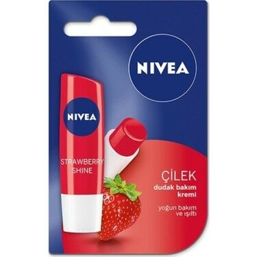 Nivea Çilek Işıltı Veren Dudak Bakım Kremi Strawberry Shine