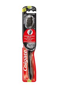 Colgate 360 Charcoal Diş Fırçası Orta 2 Adet - Siyah