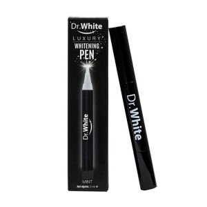 Dr. White Luxury Whitening Pen Black Diş Beyazlatma Kalemi Stant 6'lı