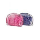 Nascita 0043 Şeffaf Makyaj Çanta Seti 3'lü - Mavi