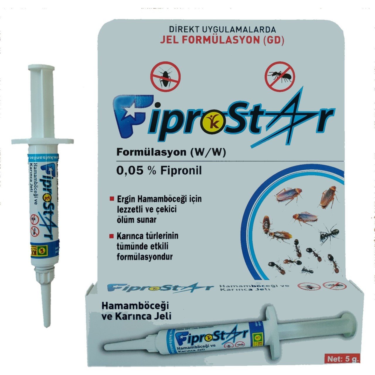 Fiprostar Hamamböceği ve Karınca Jeli 5 gr