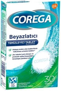 Corega Diş Protezi Beyazlatıcı Temizleyici 4'ü 1 Arada 30 Tablet
