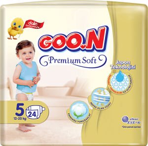 Goon Premium Soft No: 5 Bebek Bezi 24'lü