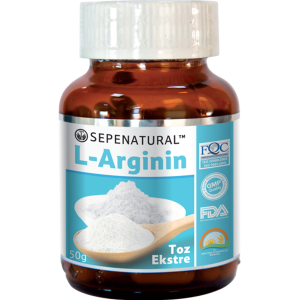 Analizli Saf L-Arginine Toz L-Arjinin 50 gr Pure Arginin Powder