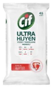 Cıf Ultra Hıjyn Yuzy Temzl Mendl 45 Adet