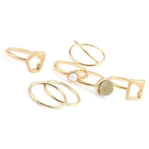 Kombin Eklem Yüzüğü Gold 0170-14