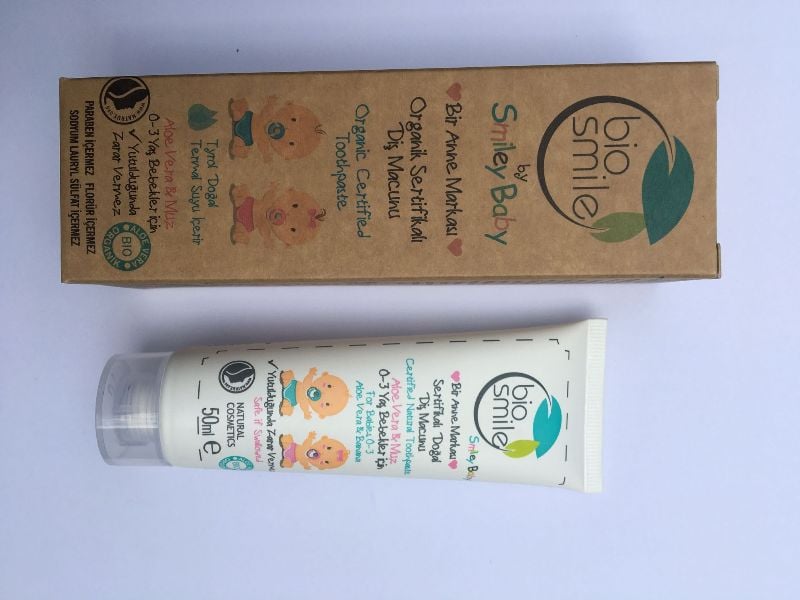 Bio Smile Diş Macunu 0-3 Yaş Aloe Vera&Muz 50ml