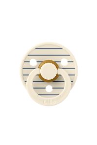 Bibs Studio Colour Pin Kauçuk Emzik - Ivory /Steel 6-18 Ay