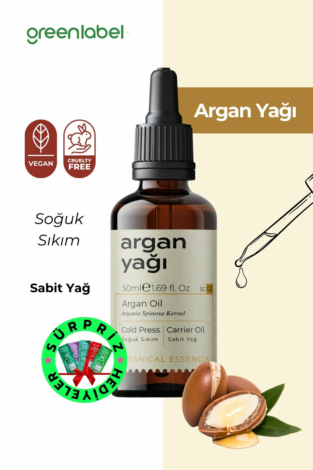 Greenlabel Gül Yağı %100 Doğal ve Saf 30 ml