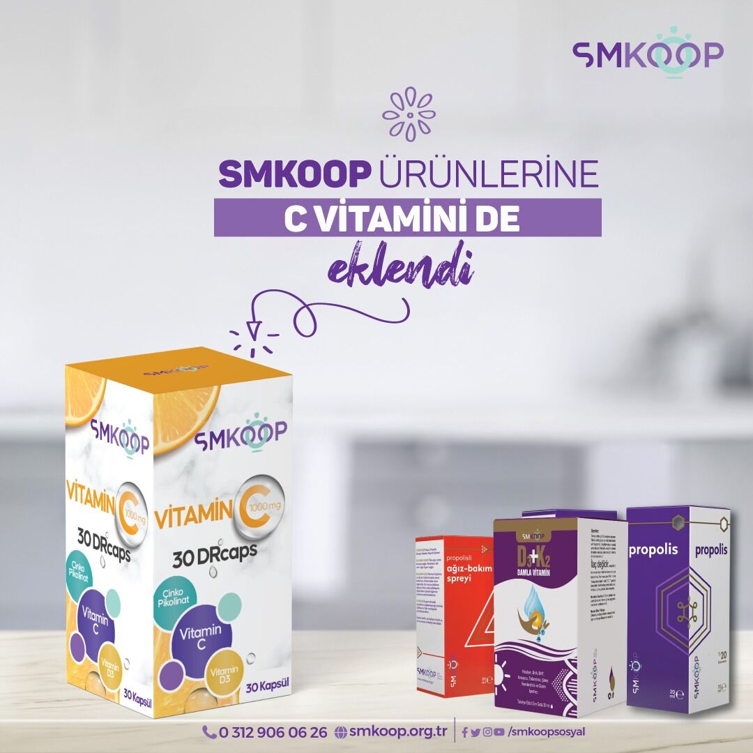Smkoop Vitamin C 30 Kapsül