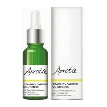 Aprotie Vitamin C+ Caffeine Göz Çevresi Kırışıklıkları ve Koyu Halkalar İçin Serumu 30 ml