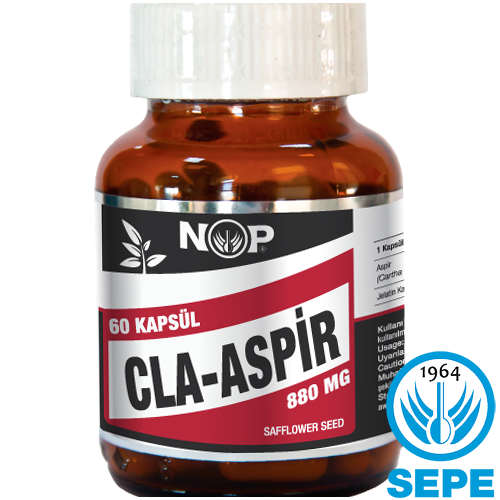 NOP CLA Aspir 60 Kapsül 880 mg Aspir Tohumu Kapsül