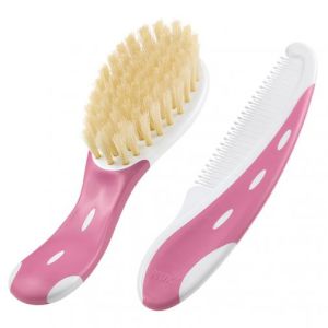 Nuk 256236 Fırça Tarak Seti - Pembe