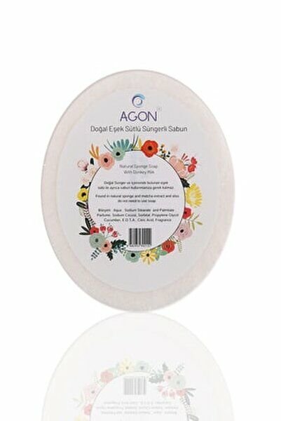 Agon El Yapımı Eşek Sütü Sabunlu Vücut Duş Süngeri