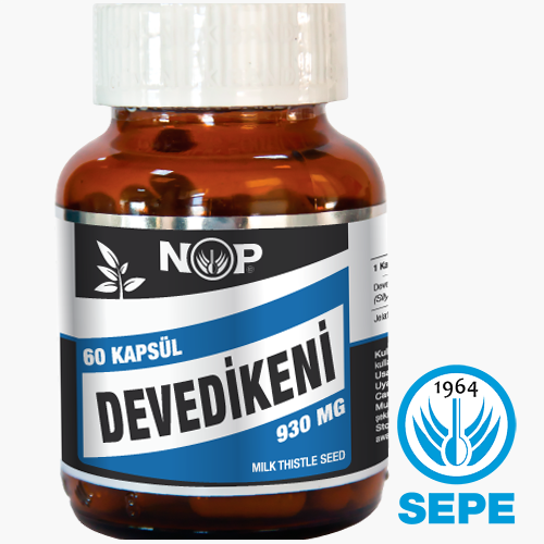 NOP Devedikeni 60 Kapsül 930 mg Milk Thistle Seed Deve Dikeni